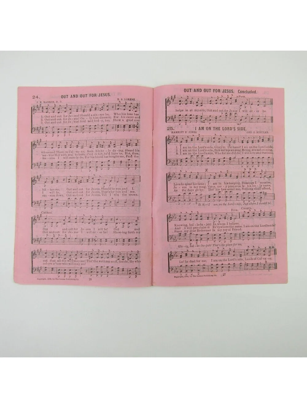 Sheet Music Sunday School Songs Lorenz Publishing Co Dayton Ohio Antique 1908